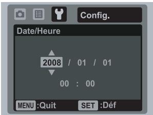 AGFAPHOTO OPTIMA 830UW - Réglage de la date et de l'heure - 2
