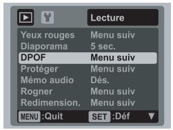 AGFAPHOTO OPTIMA 830UW - Paramètres DPOF - 1