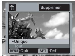 AGFAPHOTO OPTIMA 830UW - Suppression d'une photo ou de toutes les photos - 1