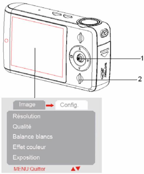 AGFAPHOTO SENSOR 510-X - Accedez au menu photo. - 1