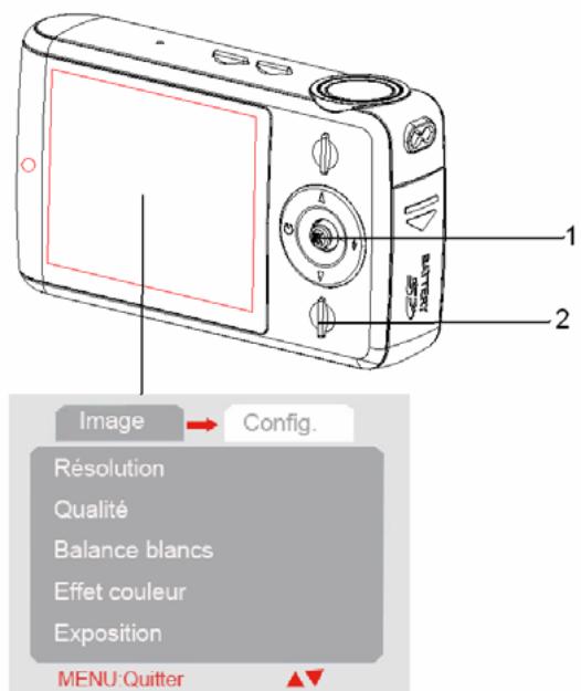 AGFAPHOTO SENSOR 510-X - Accédez au menu photo. - 1