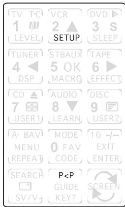 X10 EASYTOUCH 35 - Setup Screen - P<P2 - 1