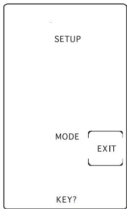 X10 EASYTOUCH 35 - Setup Screen - Mode - 1