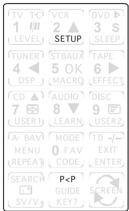 X10 EASYTOUCH 35 - Setup Screen - P<P2 - 1