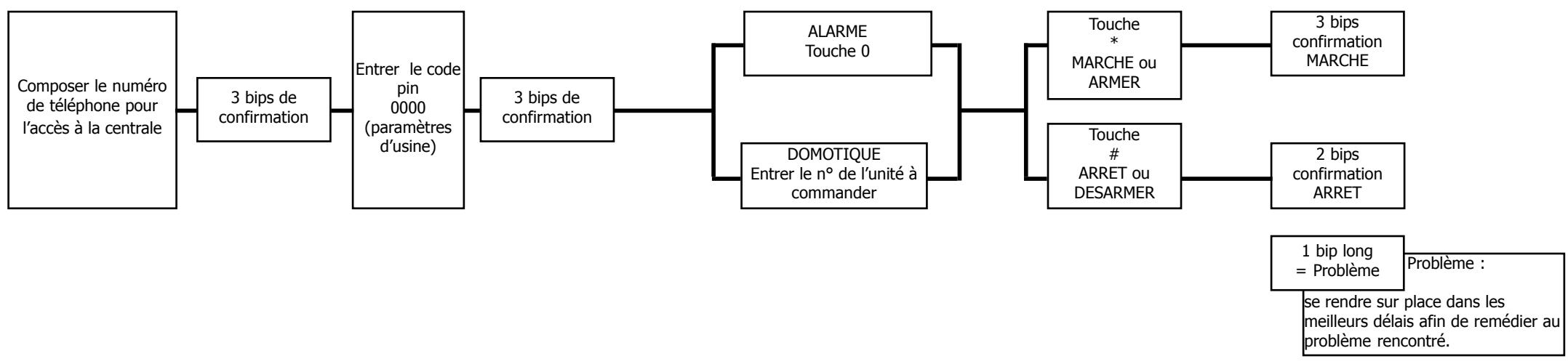 X10 KDS3 - Commande à distance par téléphone (alarmé et domotique) - 1