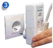 X10 KDS3 - Branchez l'ensemble sur une prise de courant. - 1