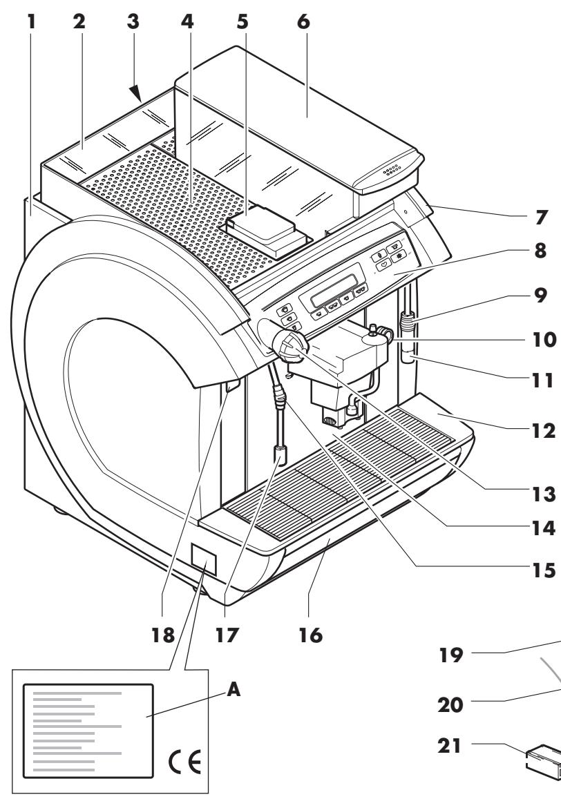 GAGGIA CONCETTO - - BESTANDTEILE DER MASCHINE - 1