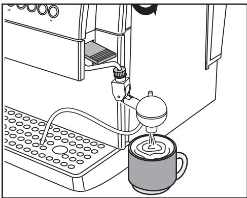 GAGGIA TITANIUM - Hot water with the cappuccinatore - 1