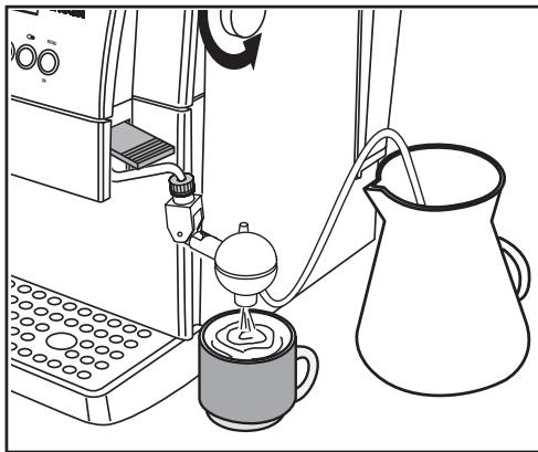 GAGGIA TITANIUM - Dampf-/Cappuccino-zubereitung mit dem Cappuccinatore - 1