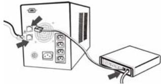 TRUST PW-4130M 1300VA MNGT UPS - Schutz fur Telefonleitung - 1