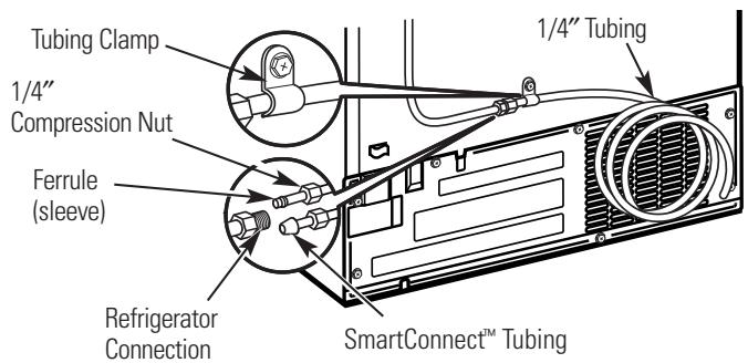 GE SIDE-BY-SIDE REFRIRATOR 25 - CONNECTING THE REFRIGERATOR (cont.) - 1