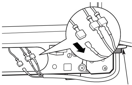 GE SIDE-BY-SIDE REFRIRATOR 25 - DEBRANCHEZ LES CONNECTEURES ELECTRIQUES (sur certains modèles) - 1