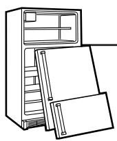 GE SIDE-BY-SIDE REFRIRATOR 25 - DANGER! RISK OF CHILD ENTRAPMENT - 1