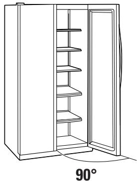 GE SIDE-BY-SIDE REFRIRATOR 25 - REMOVE THE REFRIGERATOR DOOR (cont.) - 2