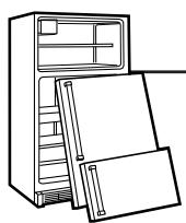 GE SIDE-BY-SIDE REFRIRATOR 26 - DANGER! RISK OF CHILD ENTRAPMENT - 1