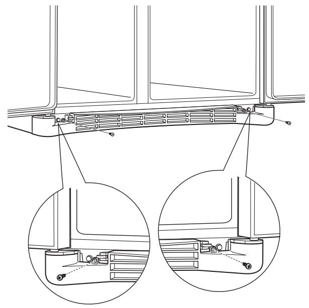 GE SIDE-BY-SIDE REFRIRATOR 26 - REPLACEZ LA GRILLE DE BASE - 1
