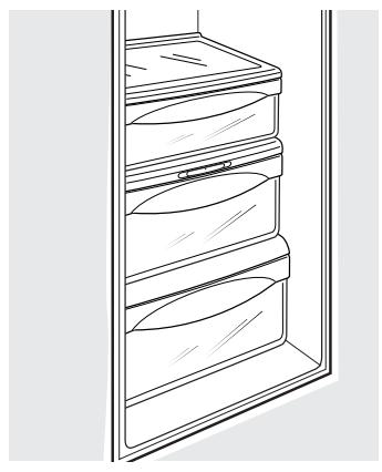 GE SIDE-BY-SIDE REFRIRATOR 26 - Les tiroirs de rangement. - 1