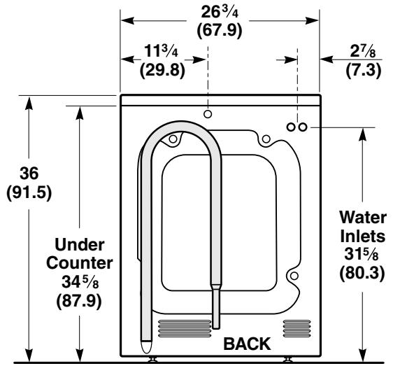 GE WSXH208 - ROUGH-IN DIMENSIONS - 2