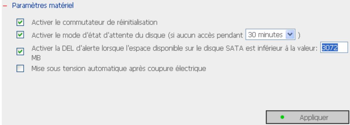 COMET LABS ND26000 - Paramètres matériel - 1