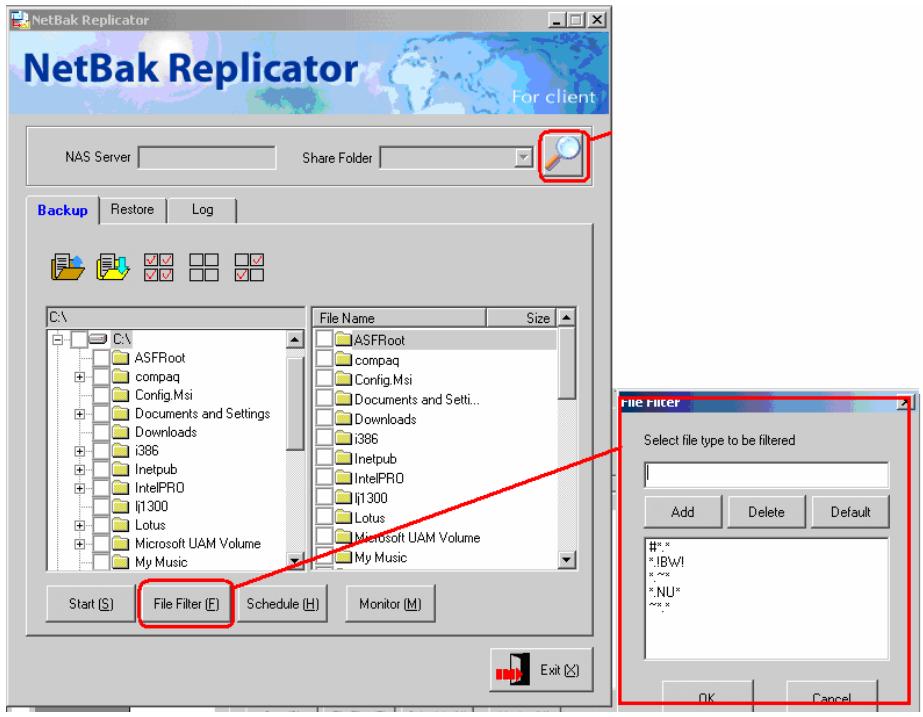COMET LABS NETBAK REPLICATOR - 1.- On établit d'abord la communication avec le volume de partage du NAS. - 2