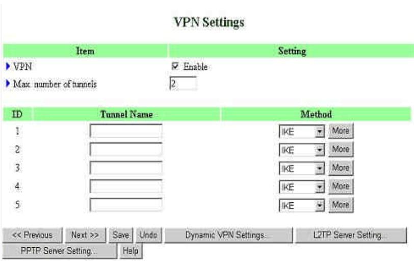 COMET LABS WRM54 - VPN setting: Paramètres VPN - 2
