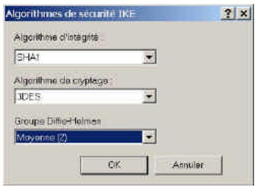 COMET LABS WRM54 - Configurez les propriétés IKE - 4