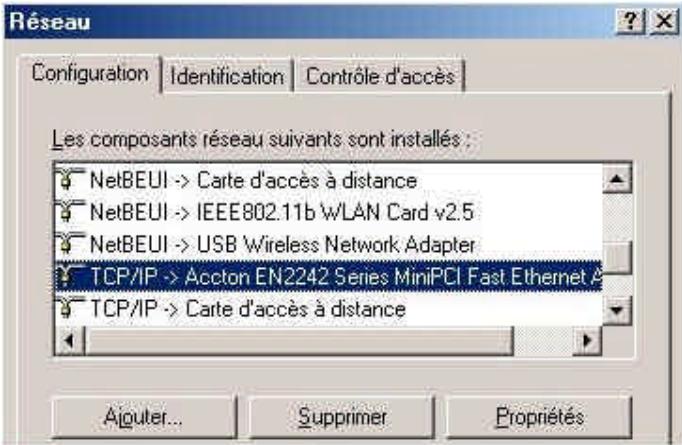 COMET LABS WRM54 - A.2 Paramétrage du protocole TCP/IP pour fonctionner avec le routeur - 1