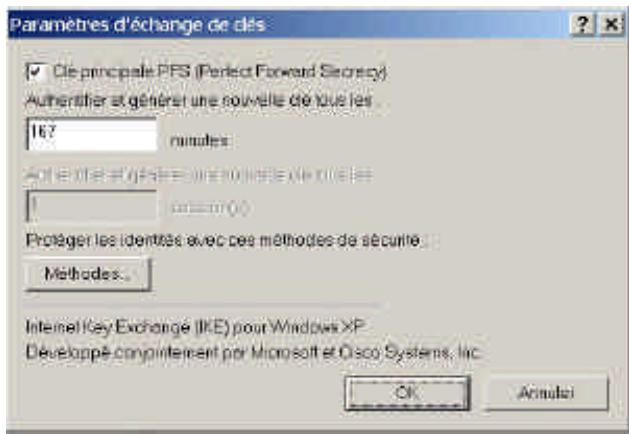 COMET LABS WRM54 - Configurez les propriétés IKE - 2