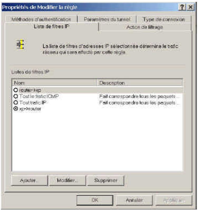 COMET LABS WRM54 - Annexe B – Guide d'installation IPSec sous Windows 2000/XP - 7