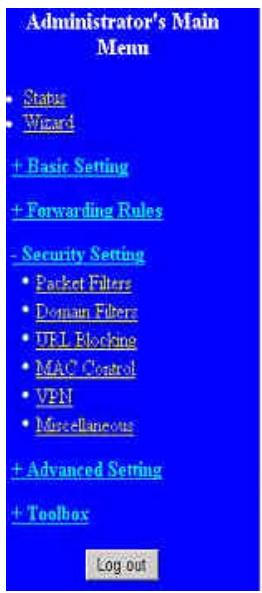 COMET LABS WRM54 - VPN setting: Paramètres VPN - 1