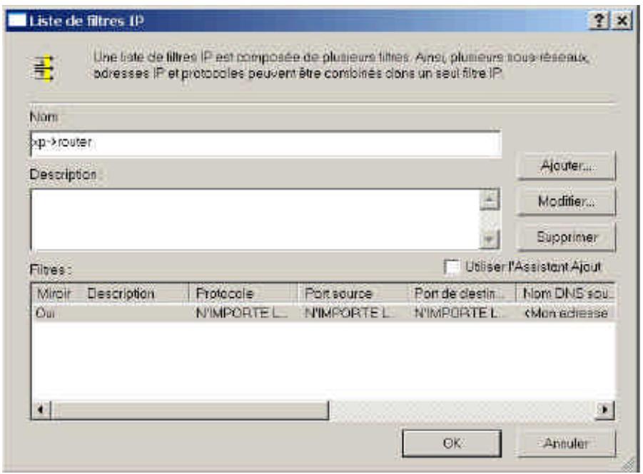 COMET LABS WRM54 - Annexe B – Guide d'installation IPSec sous Windows 2000/XP - 8