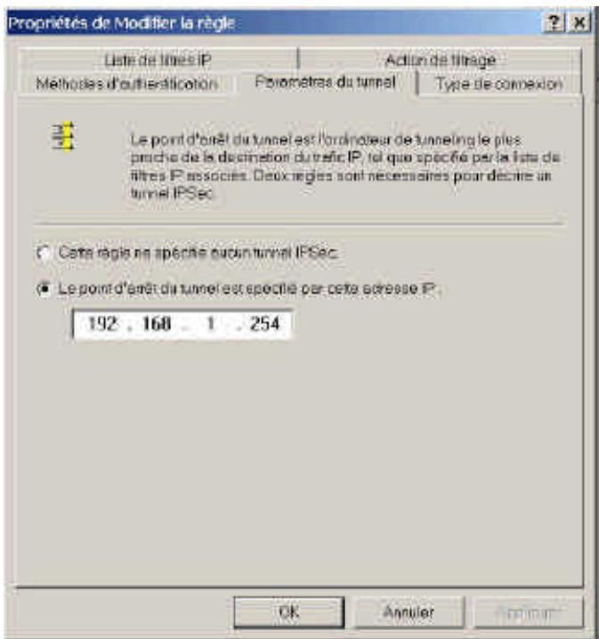 COMET LABS WRM54 - Annexe B – Guide d'installation IPSec sous Windows 2000/XP - 17