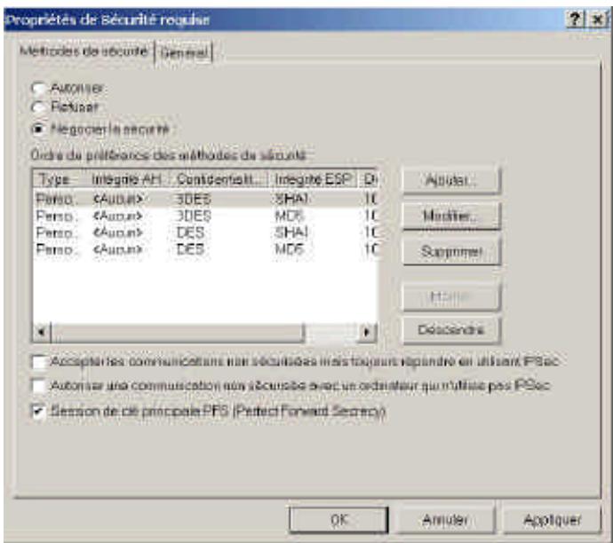 COMET LABS WRM54 - Annexe B – Guide d'installation IPSec sous Windows 2000/XP - 12