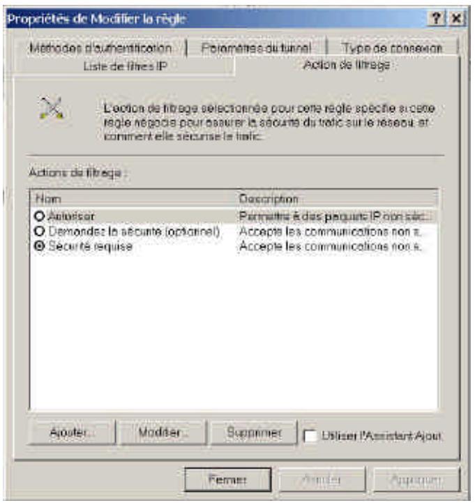 COMET LABS WRM54 - Annexe B – Guide d'installation IPSec sous Windows 2000/XP - 11