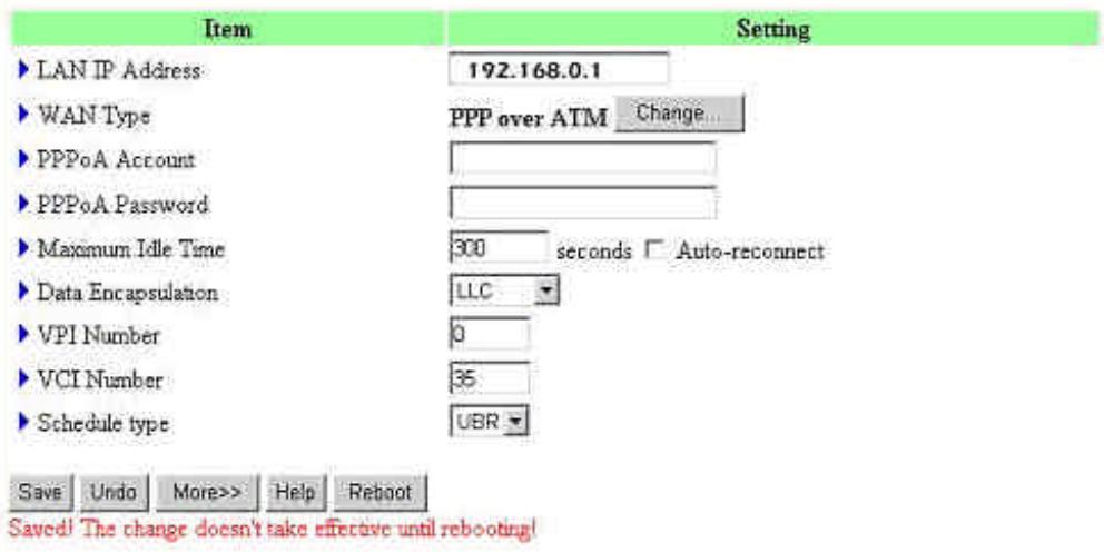 COMET LABS WRM54 - VPI/VCI Numbers - 2