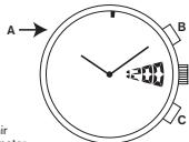 FOSSIL TY2723 - Réglage de l'heure numérique - 1