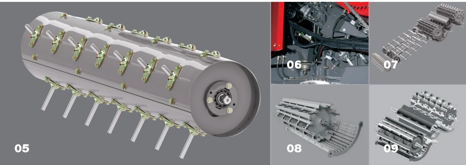 MASSEY FERGUSON 7200 BETA - Rouleau d'alimentation exclusif Power Feed Roller - 1
