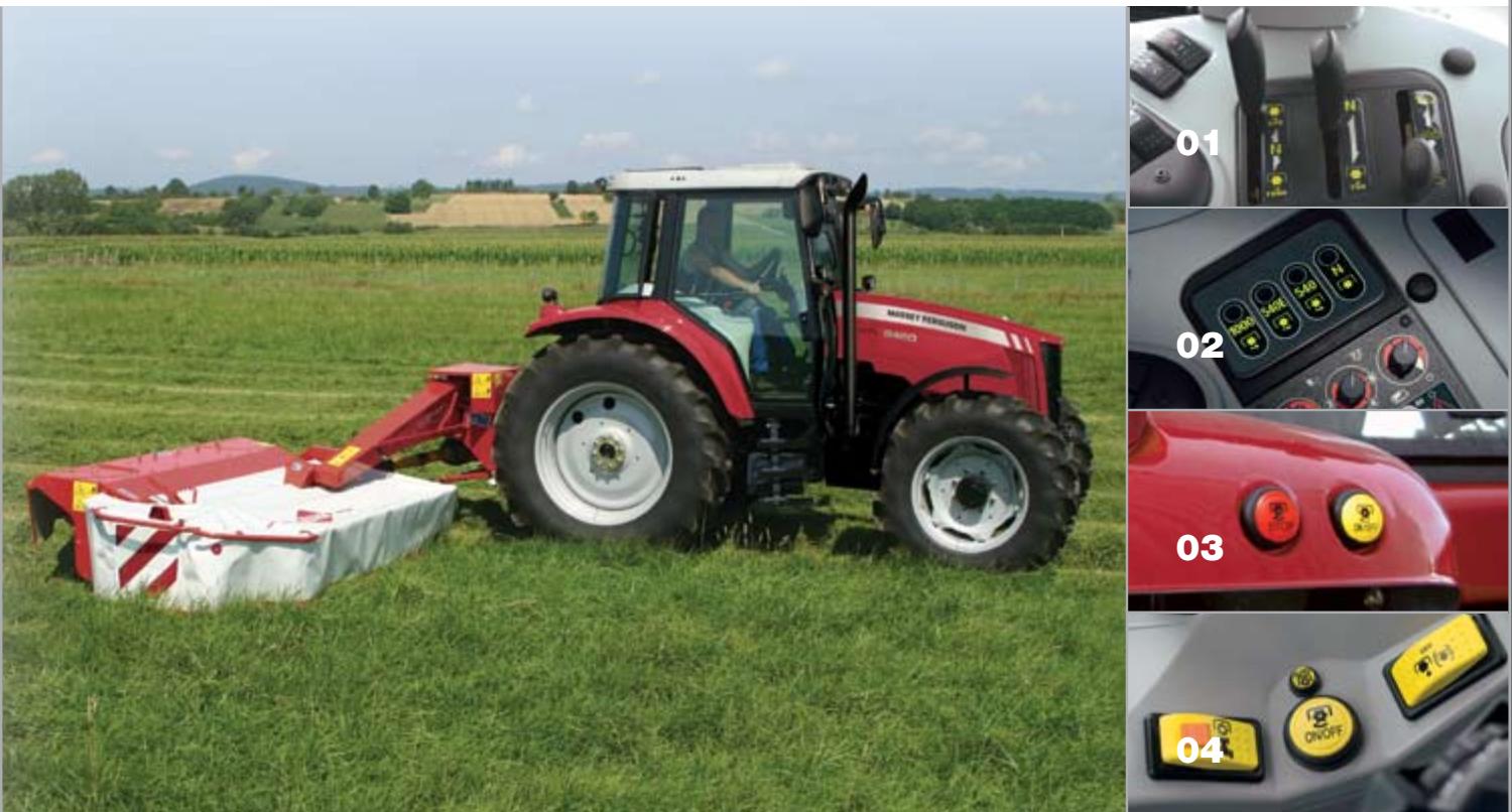 MASSEY FERGUSON 6400 - Blocage de différentiel et 4 roues motrices - 1