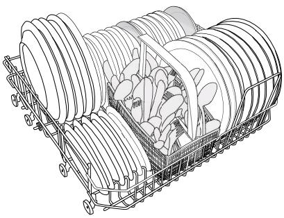 ASKO D3350 - Chargement du panier inférieur - 1