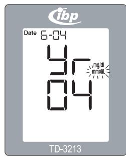 IBP TD 3213 - how to set the measurement unit - 1