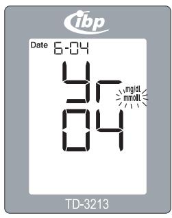 IBP TD 3213 - Zo stelt u de maateenheid in - 1