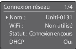 NAIM UNITI - Le menu Connexion réseau - 1