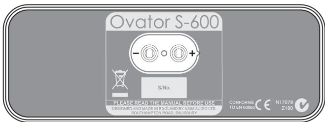 NAIM OVATOR S-600 - Ovator Connection Panel - 1