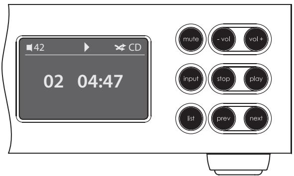 NAIM UNITI - Ecran d'affichage en façon (mode lecture normale) - 1