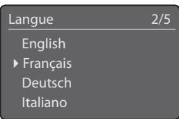 NAIM UNITI - Le menu Langue - 1