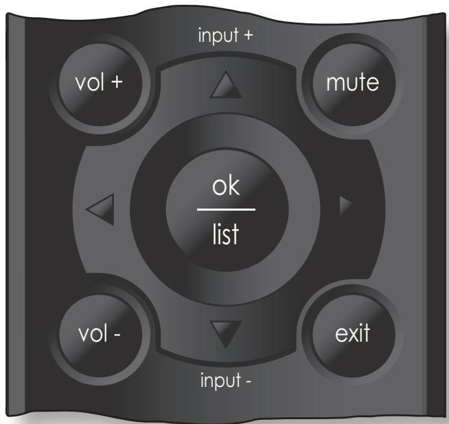 NAIM UNITI - Touches de navigation de la télécommande - 1