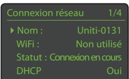 NAIM UNITIQUTE - Le menu Connexion réseau - 1