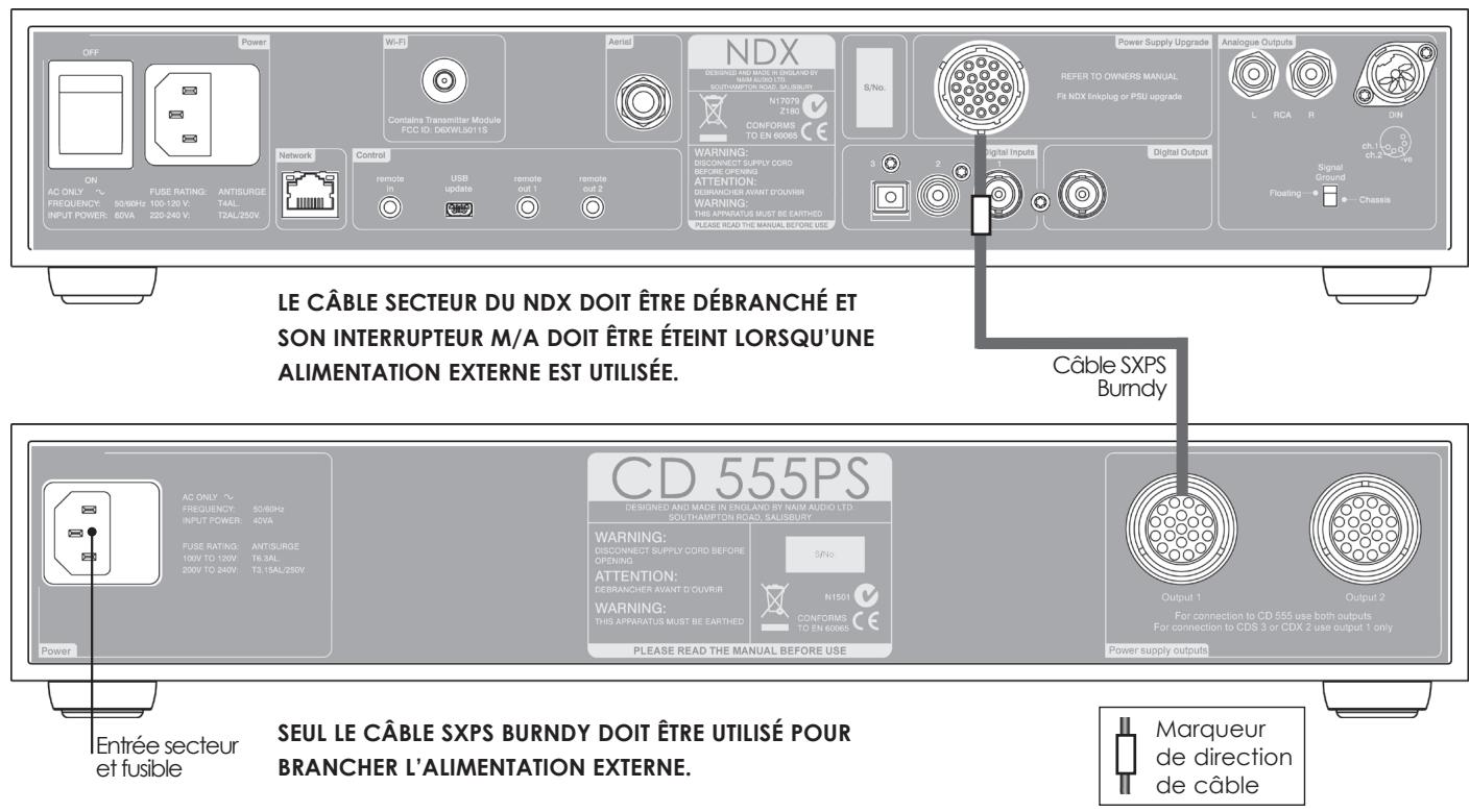 NAIM ND5 XS - Le NDX connecté à une alimentation CD555PS optionnelle - 1