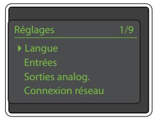 NAIM ND5 XS - Ecran d'affichage en façade (mode réglages) - 1
