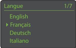 NAIM ND5 XS - Le menu Langue - 1